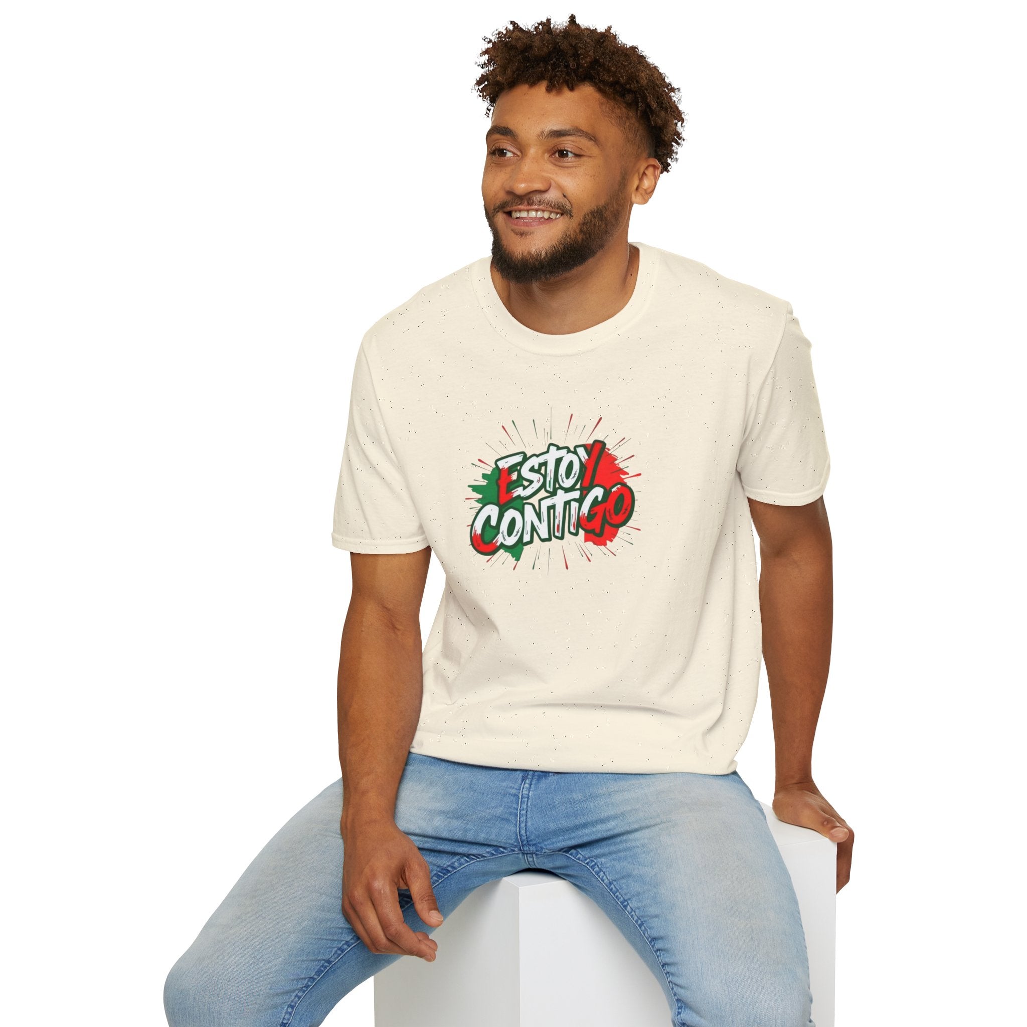 Immigrants Make America Great T-Shirt Estoy Contigo (I Am With You) Unisex Softstyle T-Shirt Classic Protest Tee