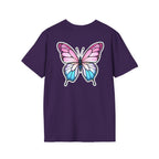 Trans Caterpillar to Butterfly Transformation T-Shirt, Unisex Graphic T-Shirt