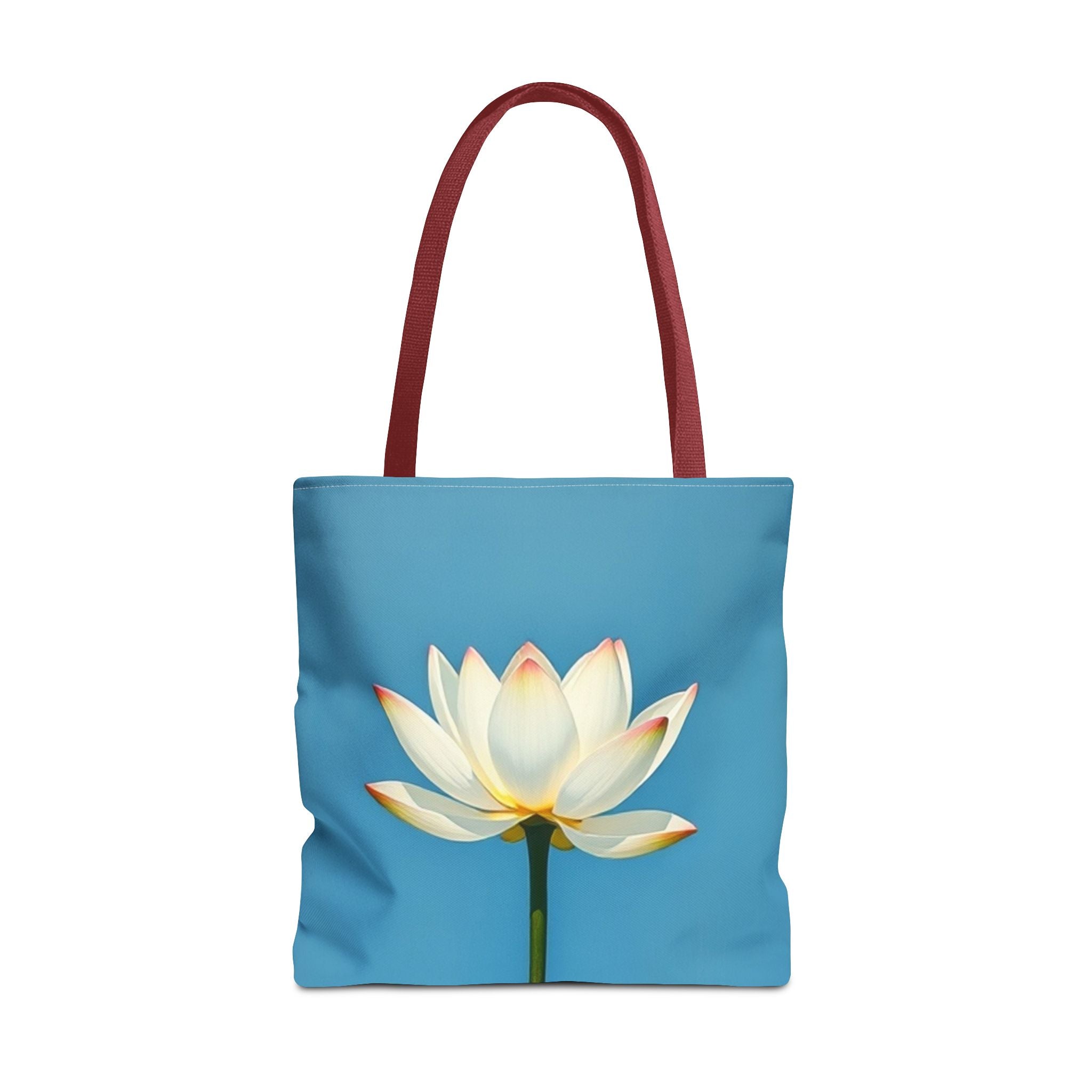 White Lily on Canvas Design - Tote Bag