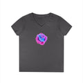 Trans Color Rose V-Neck T-Shirt