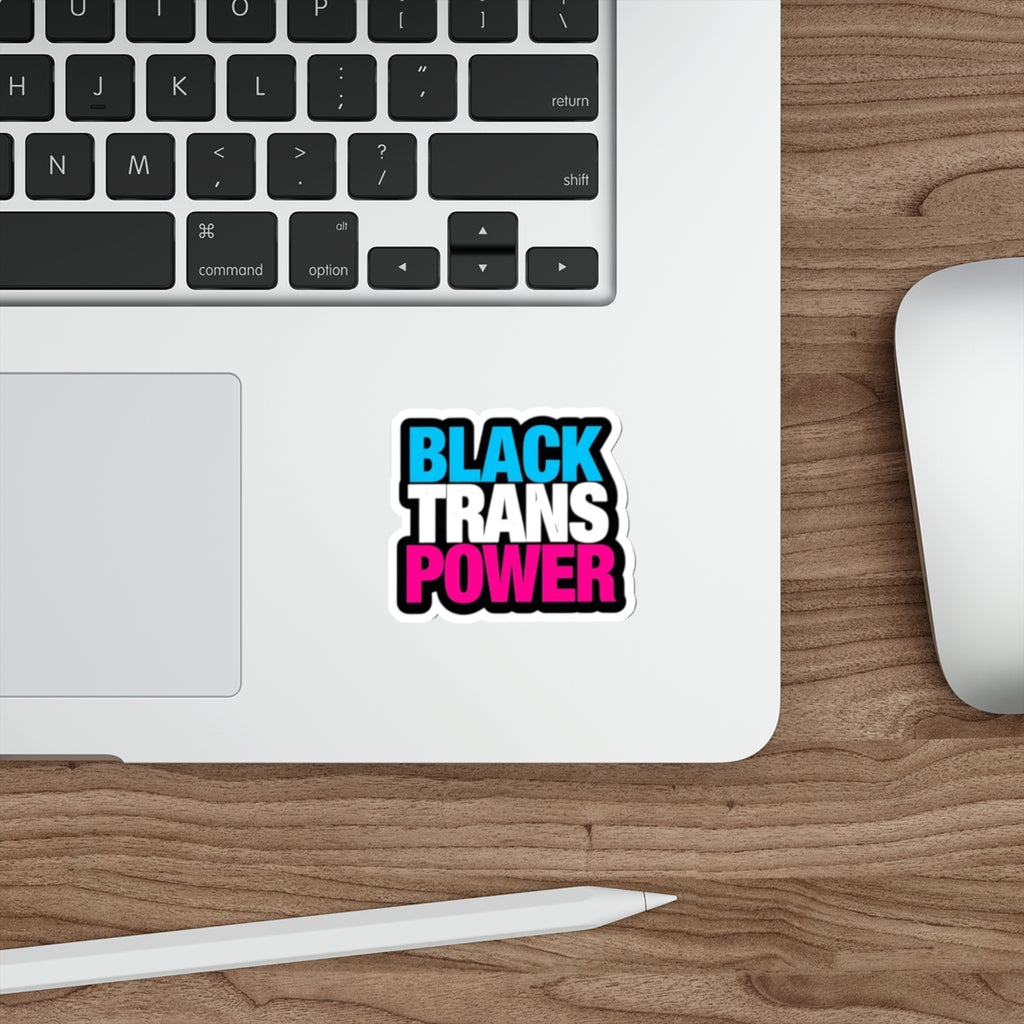 Die-Cut Stickers - BLACK TRANS POWER