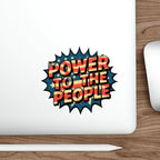 Die-Cut Stickers -  Power to the People Comic Splash Protest Sticker