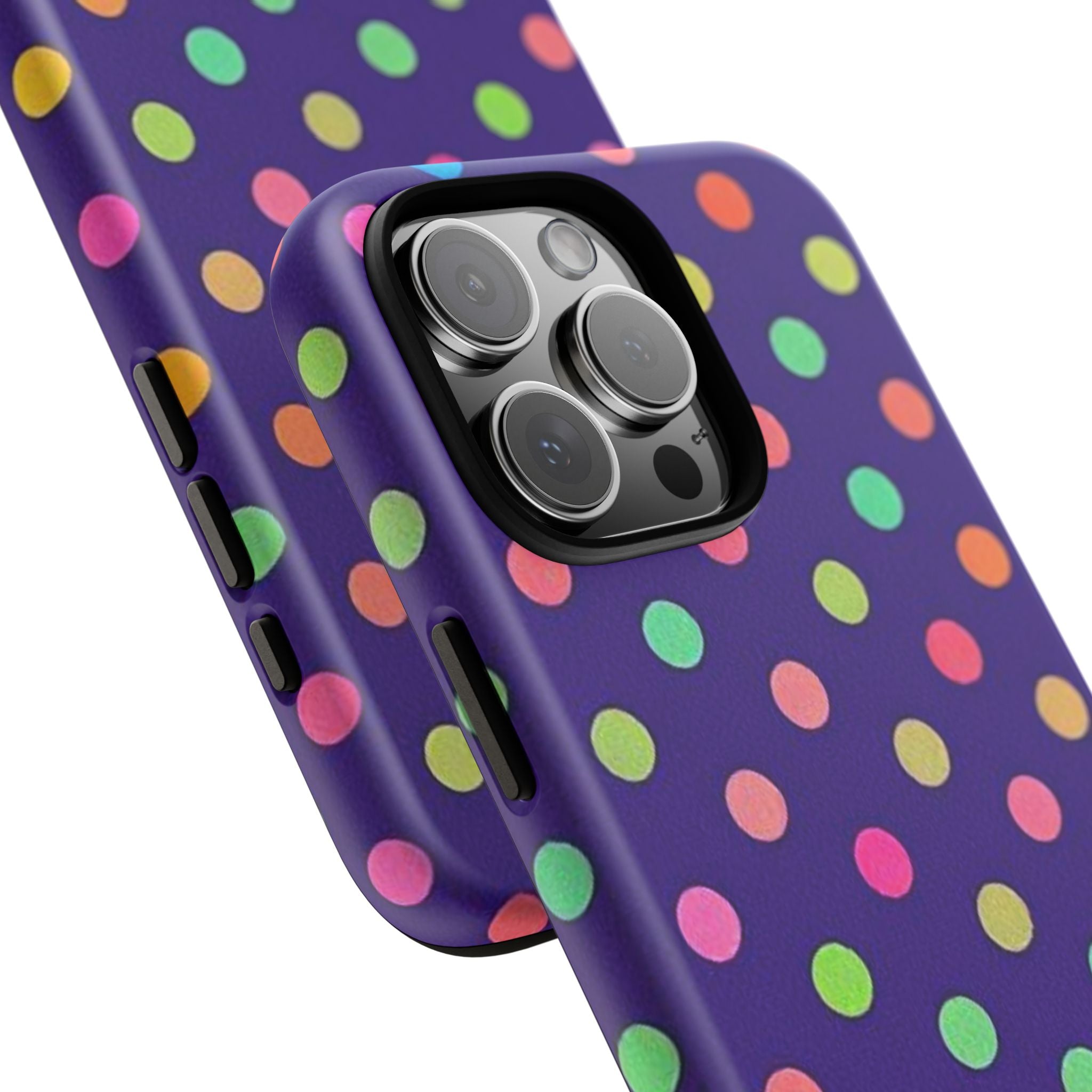 Colorful Polka Dot Tough Phone Case for iPhone