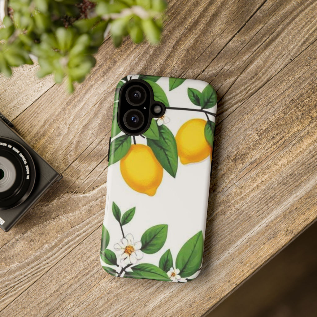 Lemon Blossom Tough Phone Case for iPhone
