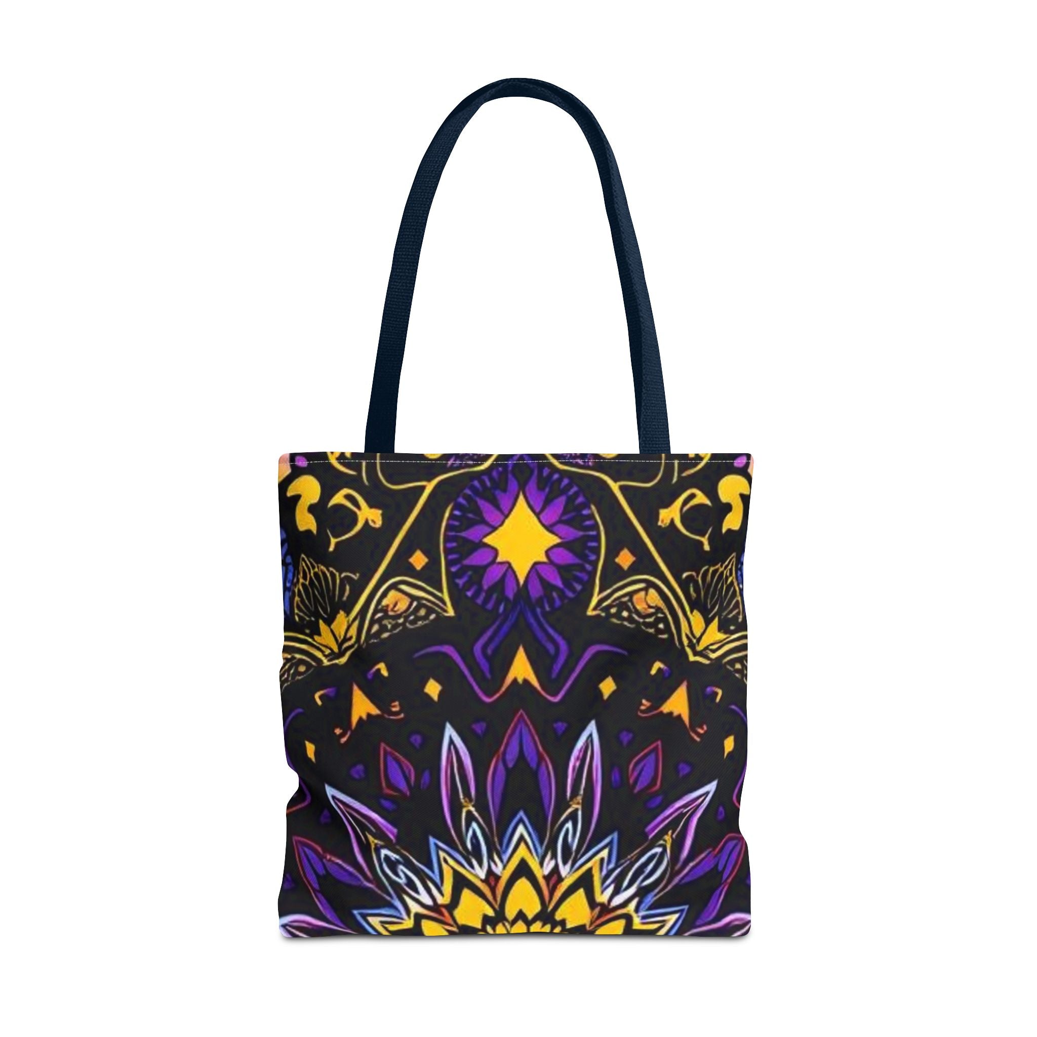 Purple & Yellow Design Tote Bag