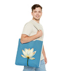 White Lily on Canvas Design - Tote Bag