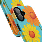 Floral Tough Phone Case for iPhone — Bright Daisy Garden Protective Cover