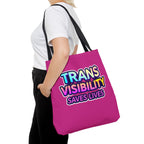 Trans Visibility Saves Lives Tote Bag