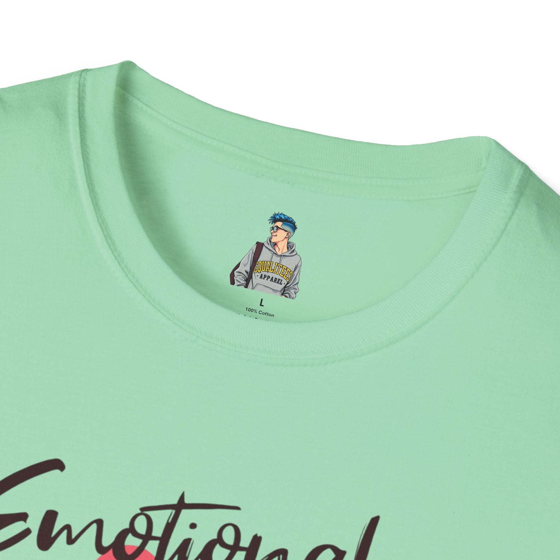 Emotional Support Human Unisex Softstyle T-Shirt