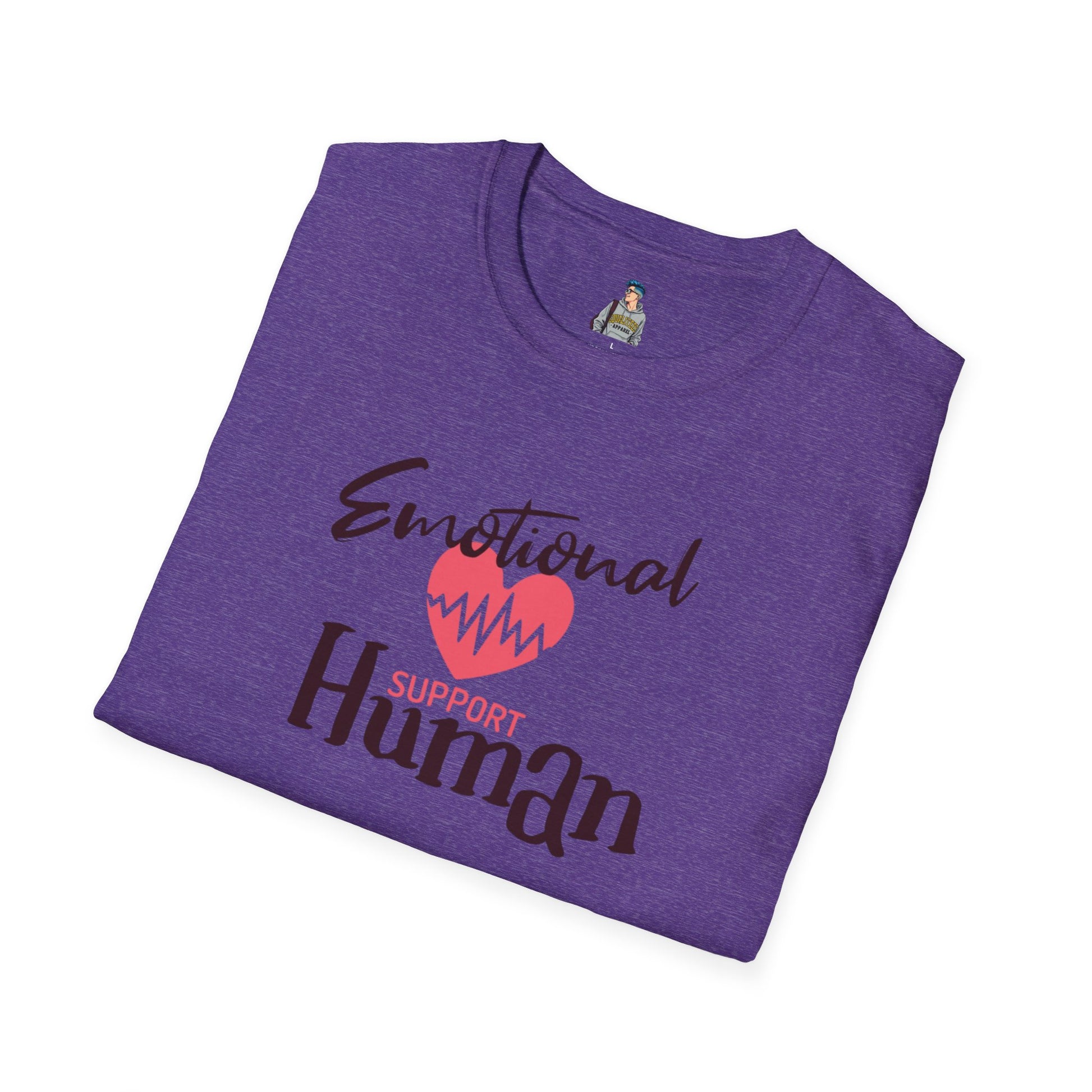 Emotional Support Human Unisex Softstyle T-Shirt