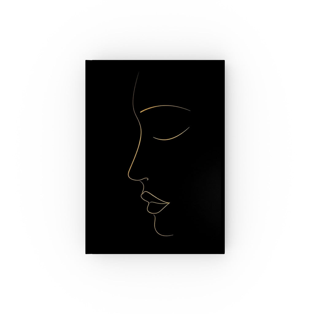Face Silhouette Hard Backed Journal - Perfect for Gifts, Journaling, and Celebrations