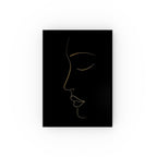 Face Silhouette Hard Backed Journal - Perfect for Gifts, Journaling, and Celebrations