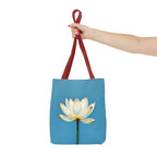 White Lily on Canvas Design - Tote Bag
