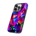 Android OR iPhone Compatible Cases - Colorful Angles Design - Unique Tough Cases