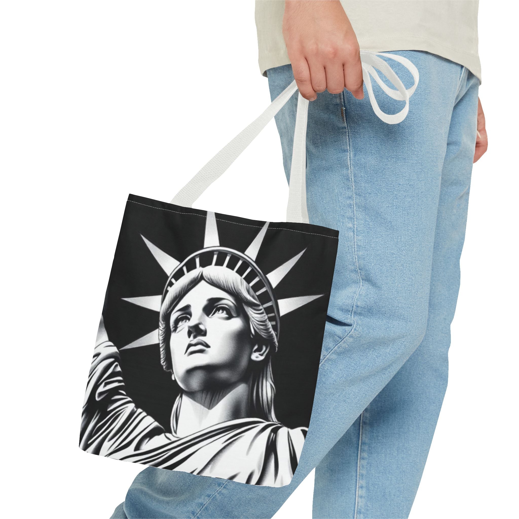 Lady Liberty Sketch Tote Bag