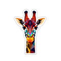 Colorful Giraffe Die-Cut Sticker