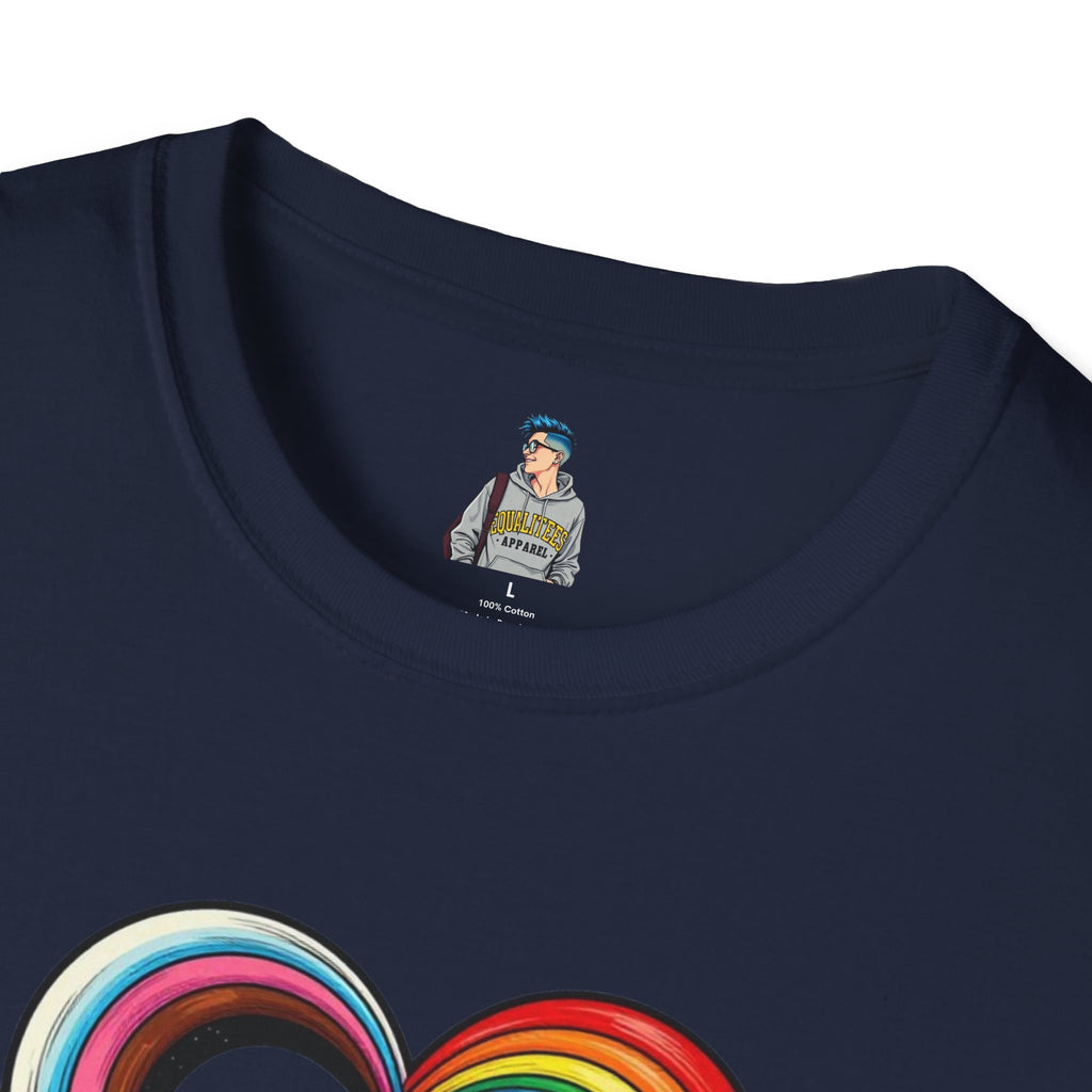 Let Your Love Flow Rainbow Heart T-Shirt