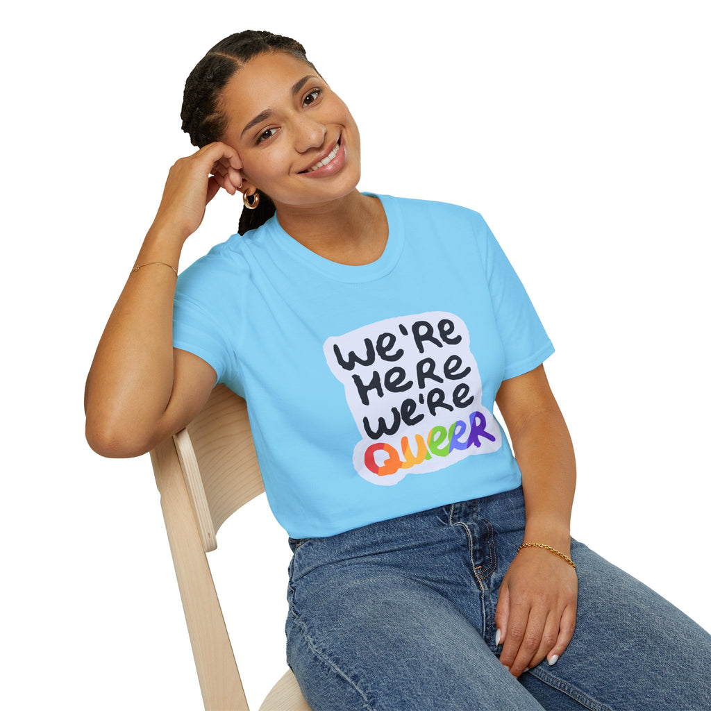 We’re Here We’re Queer Pride Tree Las Vegas T-Shirt