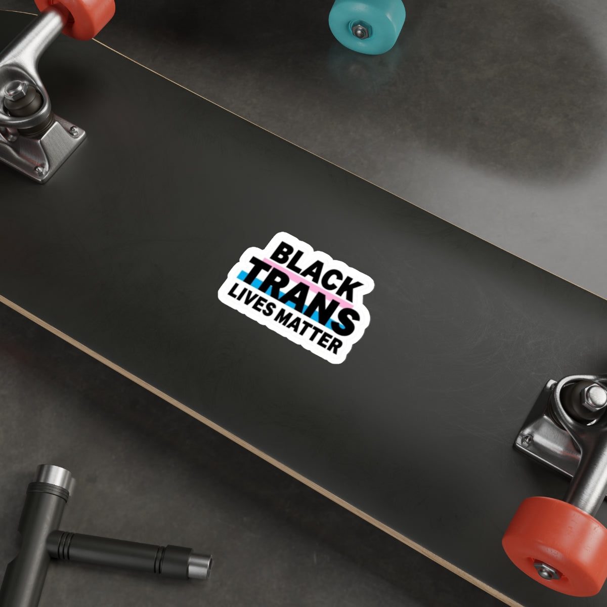 Die-Cut Stickers - BLACK TRANS LIVES MATTER