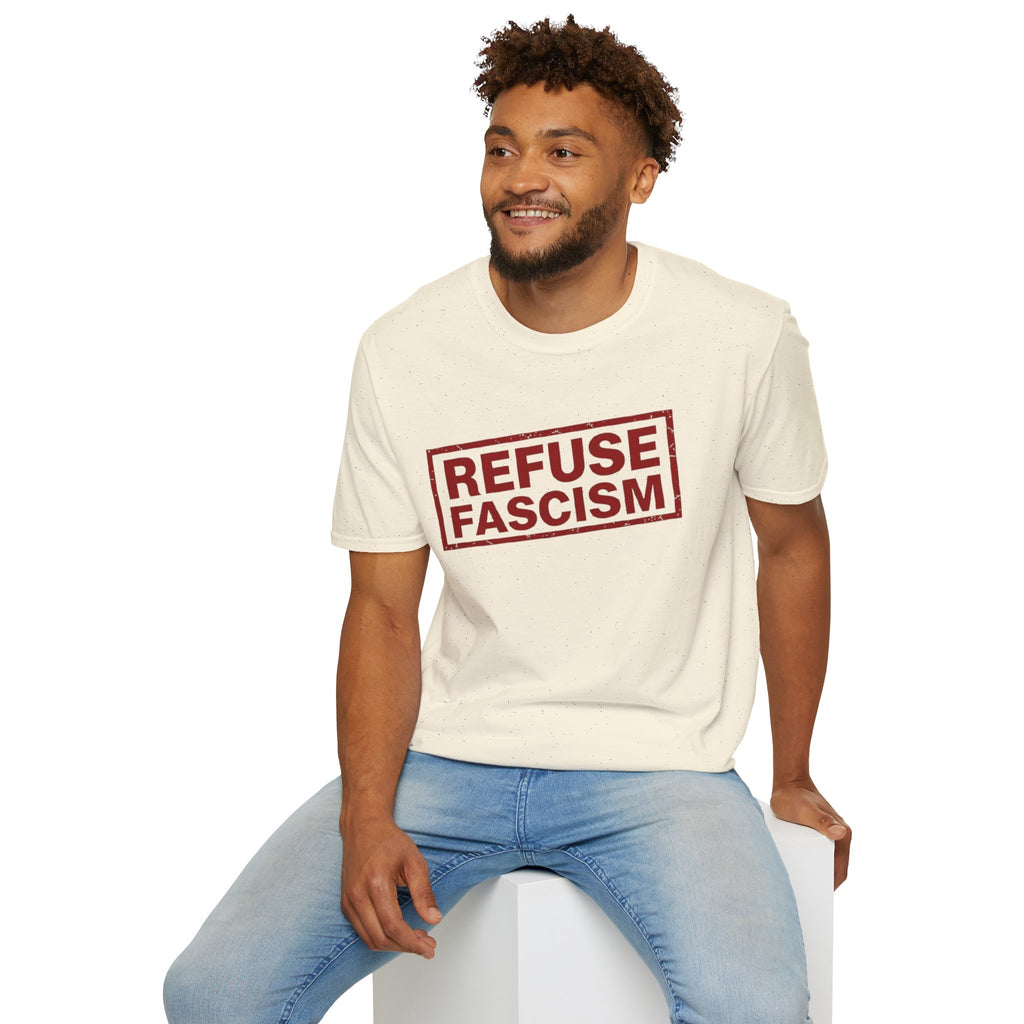 Refuse Fascism Tee — Political Protest Graphic T-Shirt