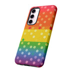 Rainbow Polka-Dot Tough Case for Android