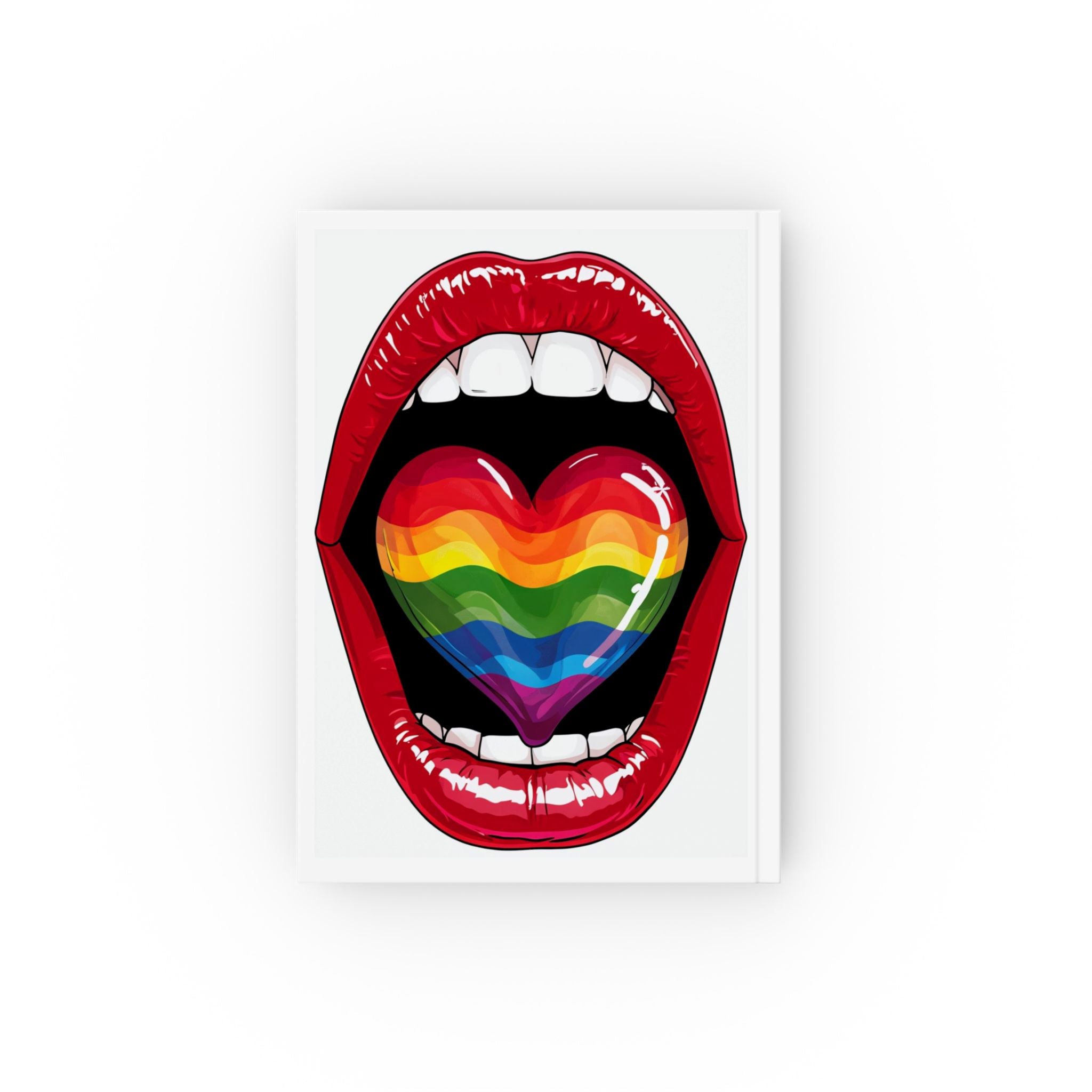 Rainbow Tongue Hard Backed Journal - Perfect for Gifts, Journaling, and Celebrations