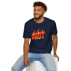 #HOT T-Shirt – Trendy Hashtag Fire Design
