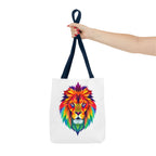 Colorful Fractal Lion Design - Tote Bag
