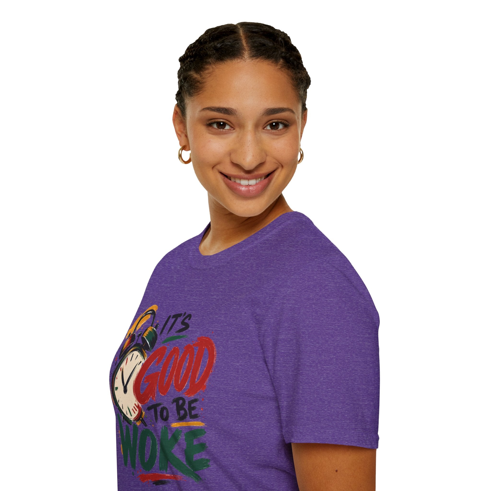T-Shirt — "It's Good To Be Woke" Graphic Tee (Alarm Clock Design)