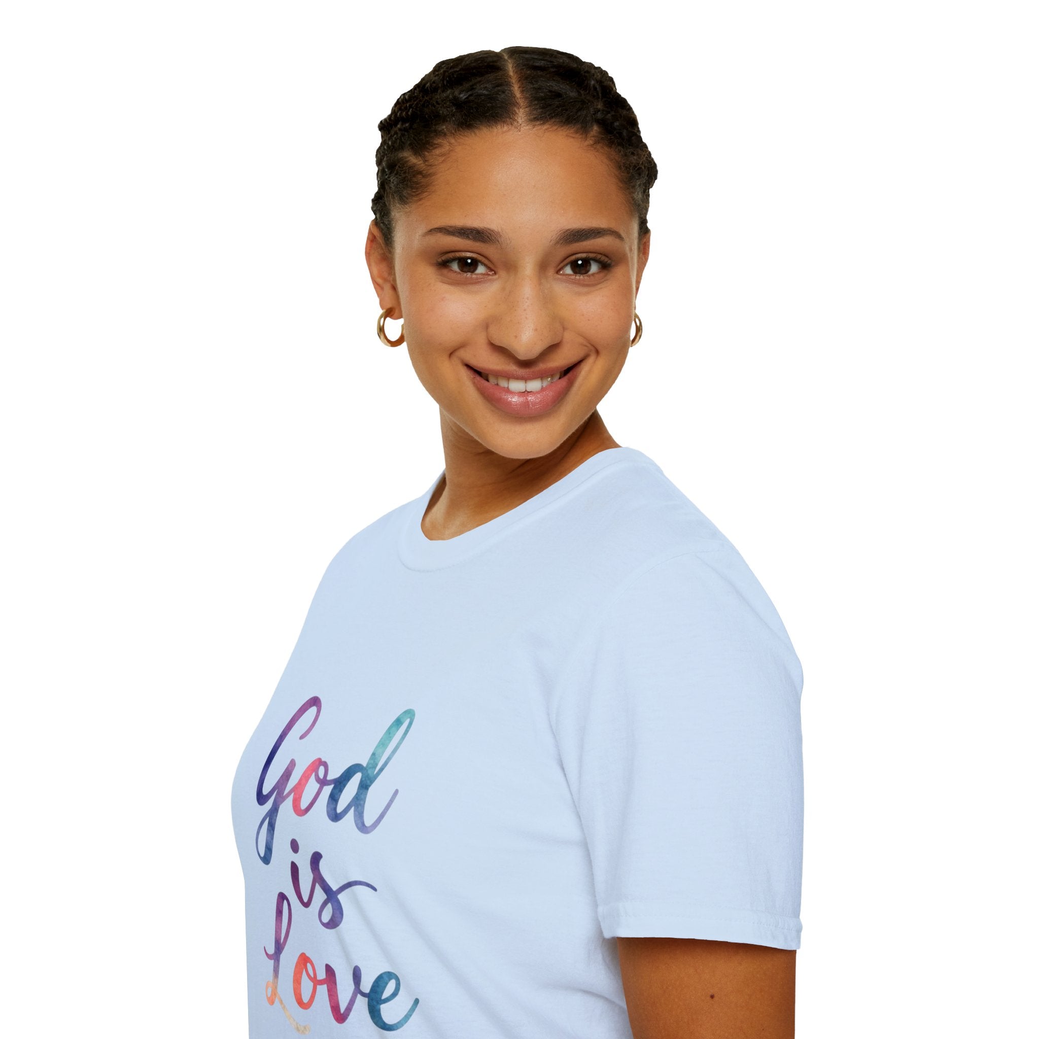God Is Love T-Shirt — Colorful Tee