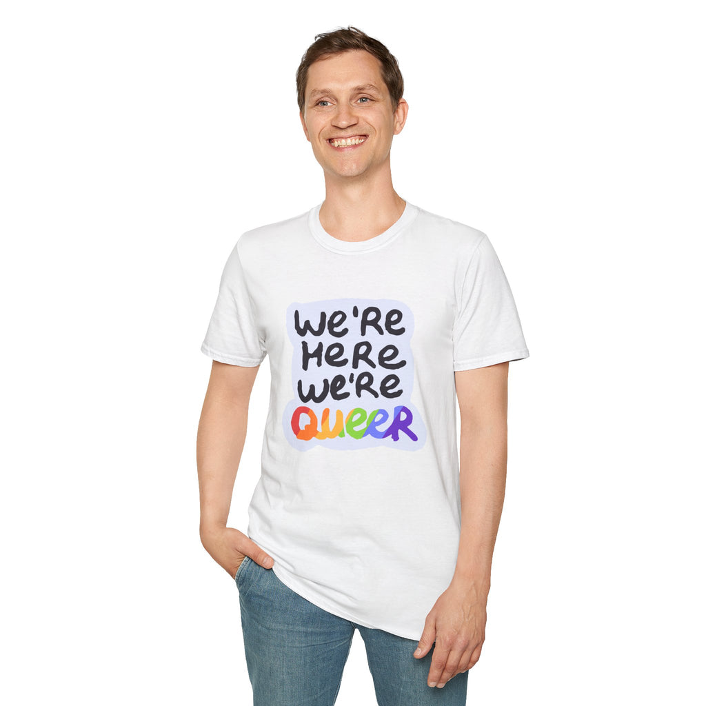 We’re Here We’re Queer Pride Tree Las Vegas T-Shirt