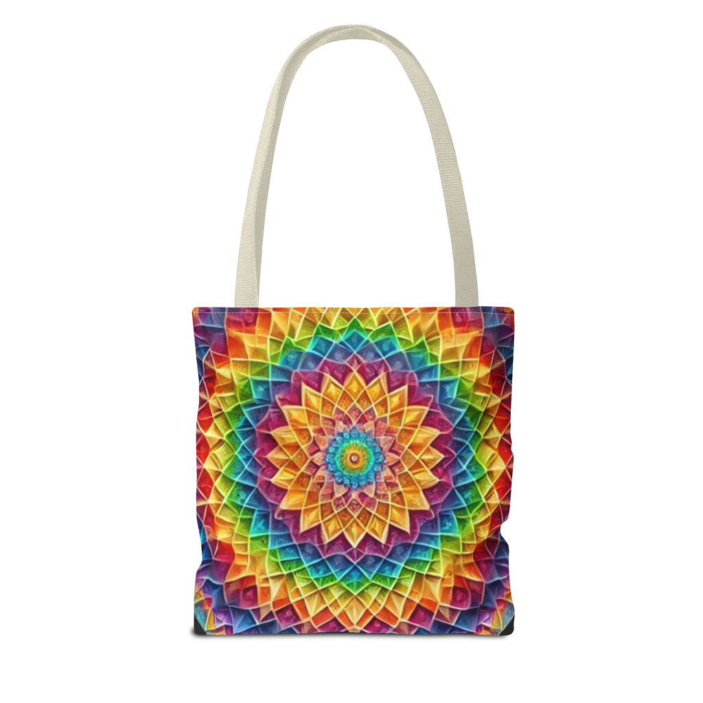 Rainbow Mandala Tote Bag