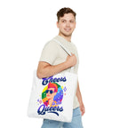 Cheers to the Queers Design LGBTQIA+ themed Tote bag