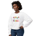 Unisex Lightweight Crewneck Sweatshirt - MAMA with Flowers