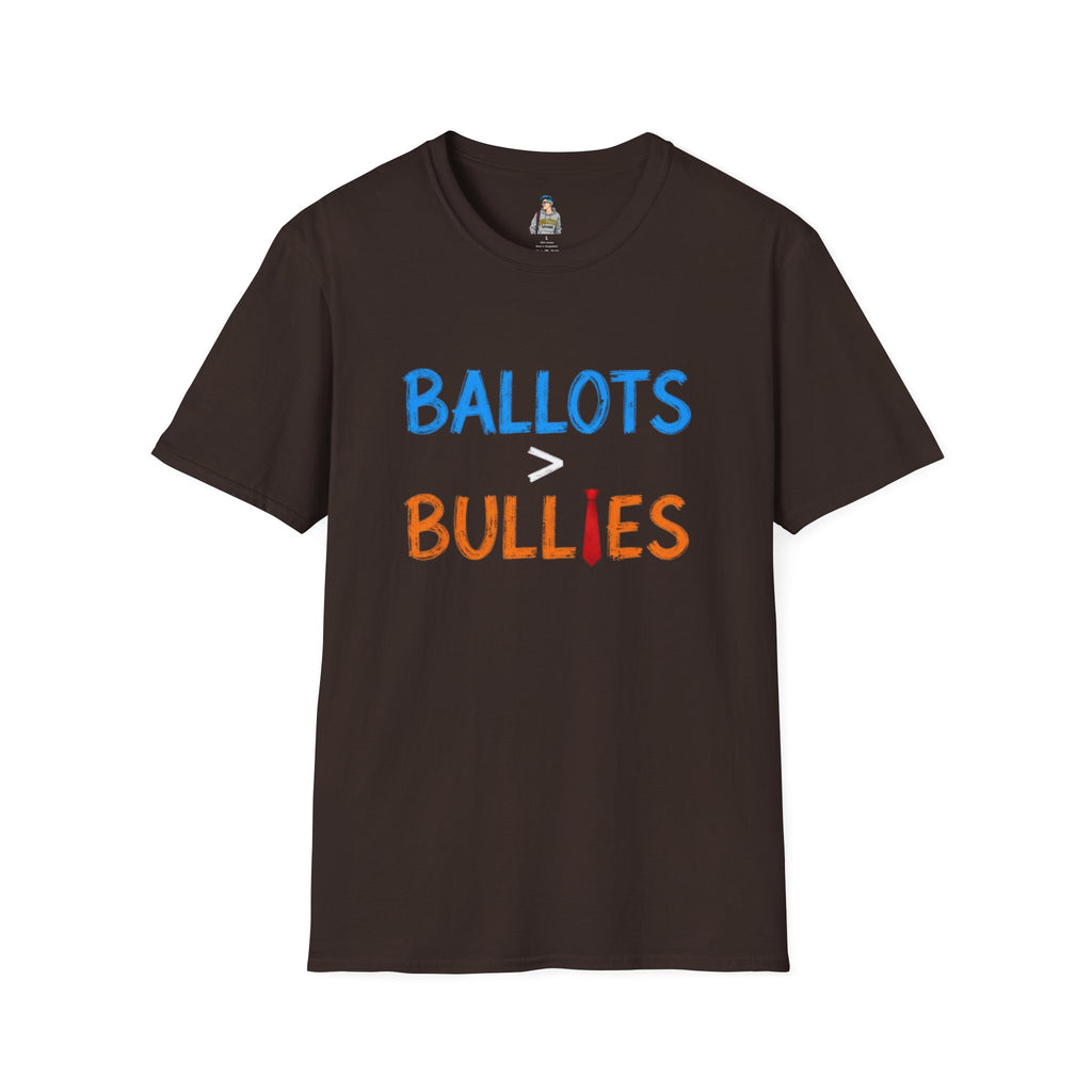 Ballots > Bullies T-Shirt — "I Will Not Be Intimidated" Voter Rights Tee
