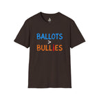 Ballots > Bullies T-Shirt — "I Will Not Be Intimidated" Voter Rights Tee