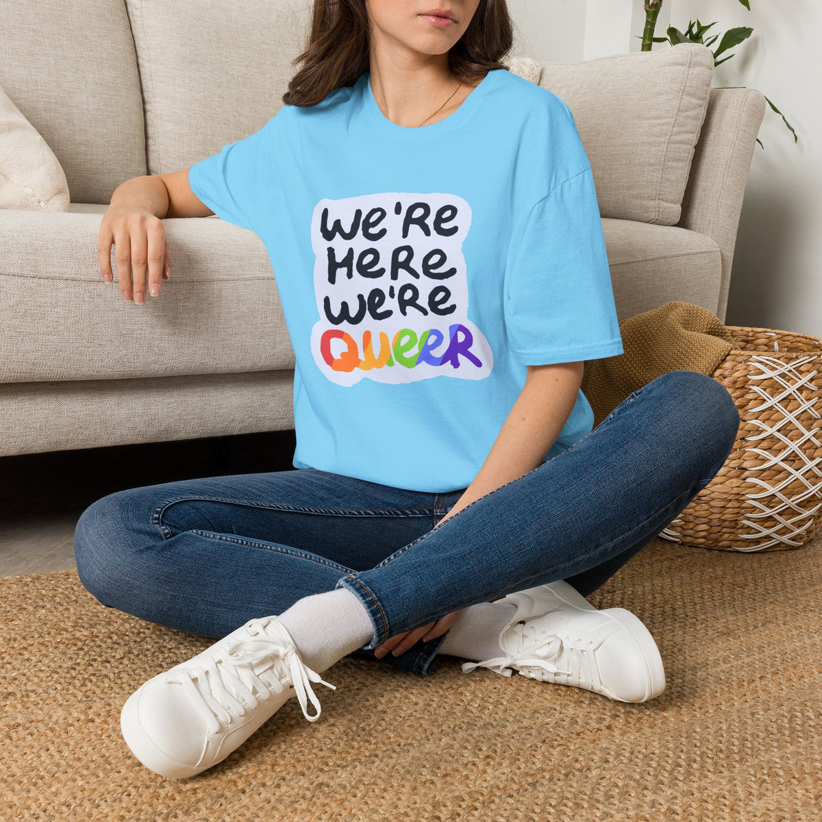 We’re Here We’re Queer Pride Tree Las Vegas T-Shirt