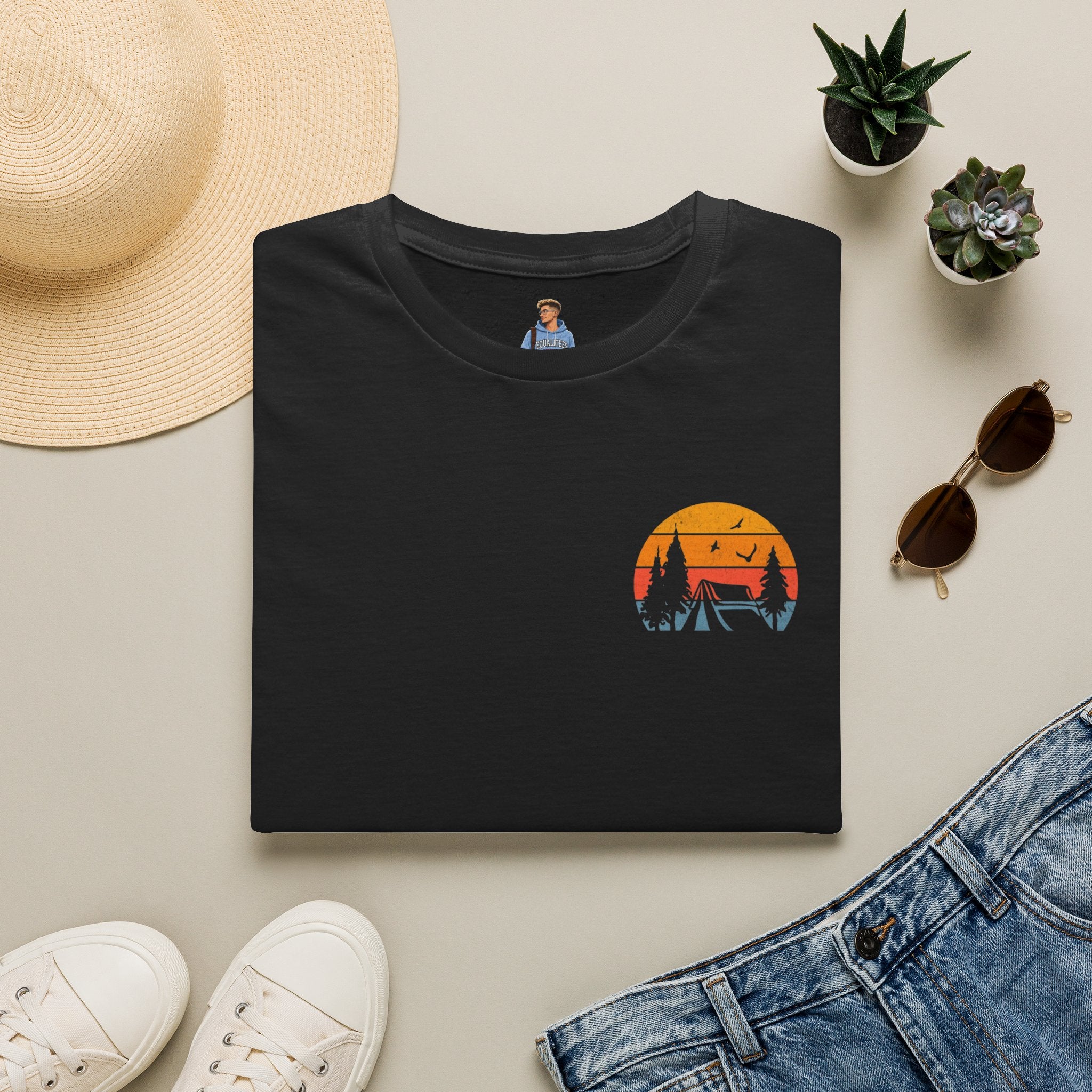 Unisex Softstyle T-Shirt - 'I'd Rather Be Camping' Adventure Tee