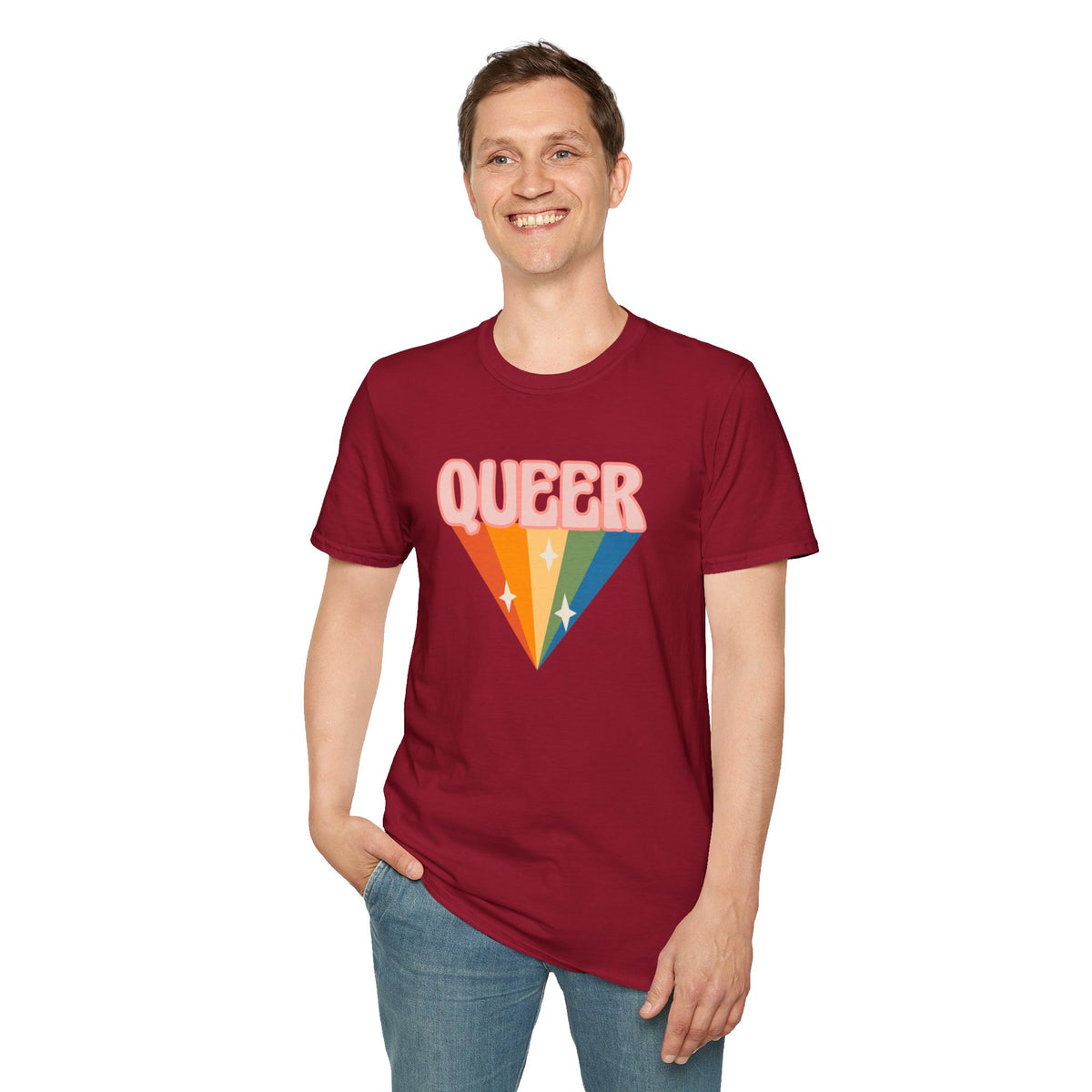 Queer Rainbow Sparkle Pride Tree Las Vegas T-Shirt