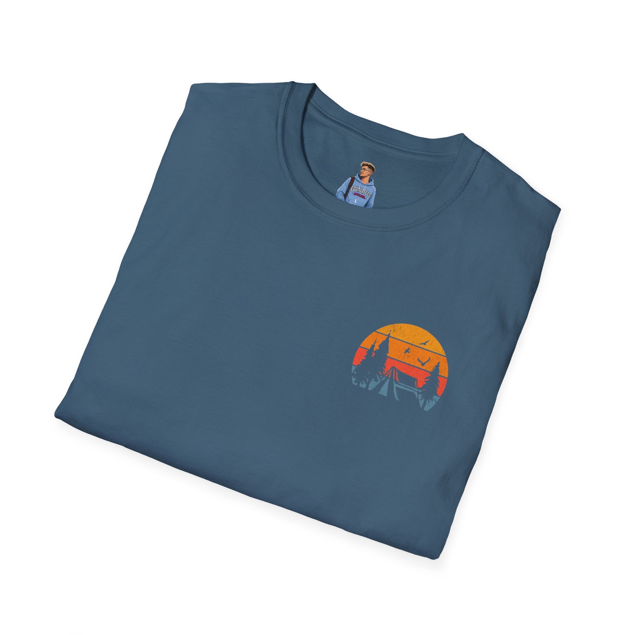 Unisex Softstyle T-Shirt - 'I'd Rather Be Camping' Adventure Tee