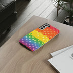 Rainbow Polka-Dot Tough Case for Android