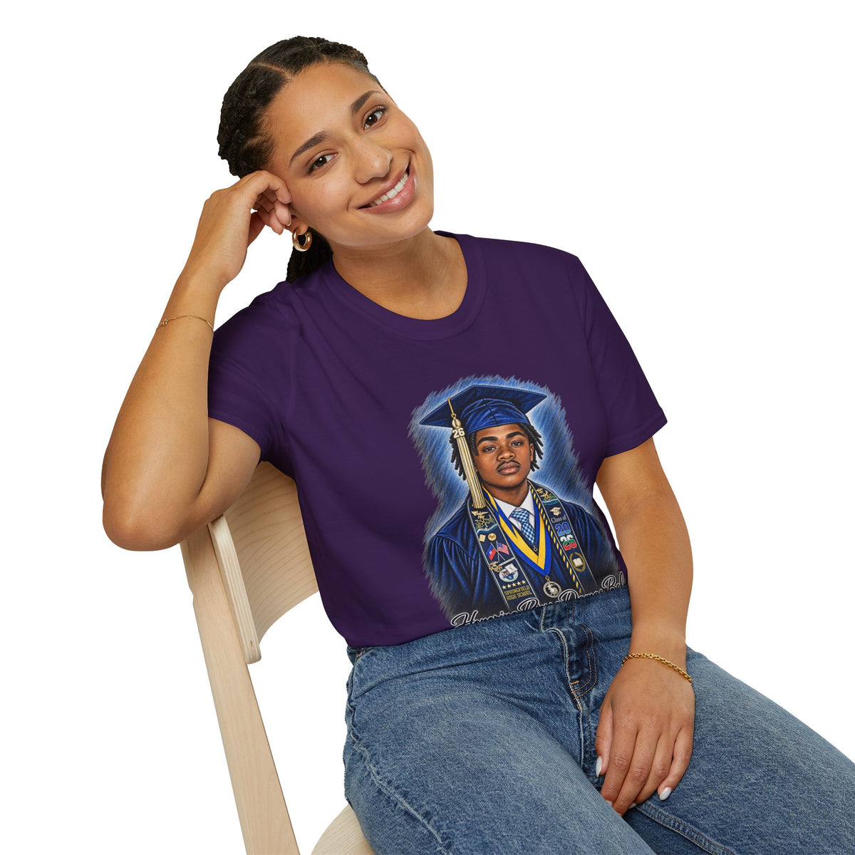 Portrait Front and Back - In Memory of Pierre Damas Bel T-Shirt