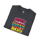 Protect Queer Kids Unisex Softstyle T-Shirt | Inclusive & Comfortable Tee