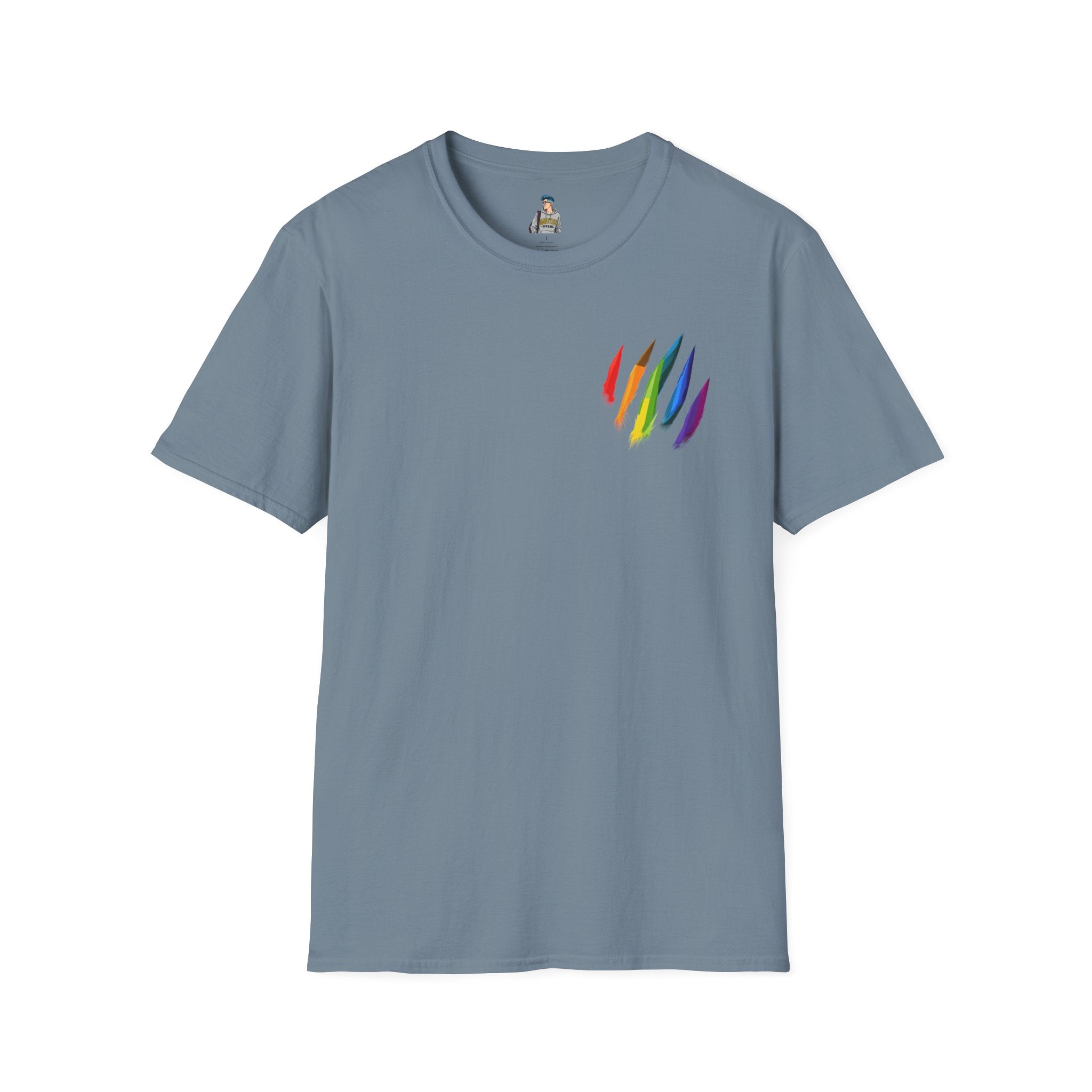 Rainbow Scratch Unisex Softstyle T-Shirt - Casual Comfort for All Occasions