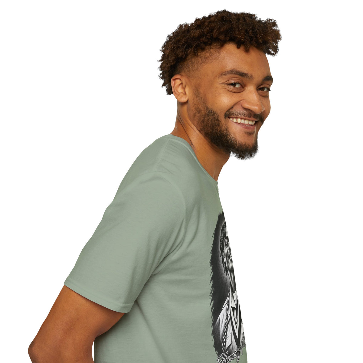 Smiling Portrait Front - In Memory of Pierre Damas Bel T-Shirt