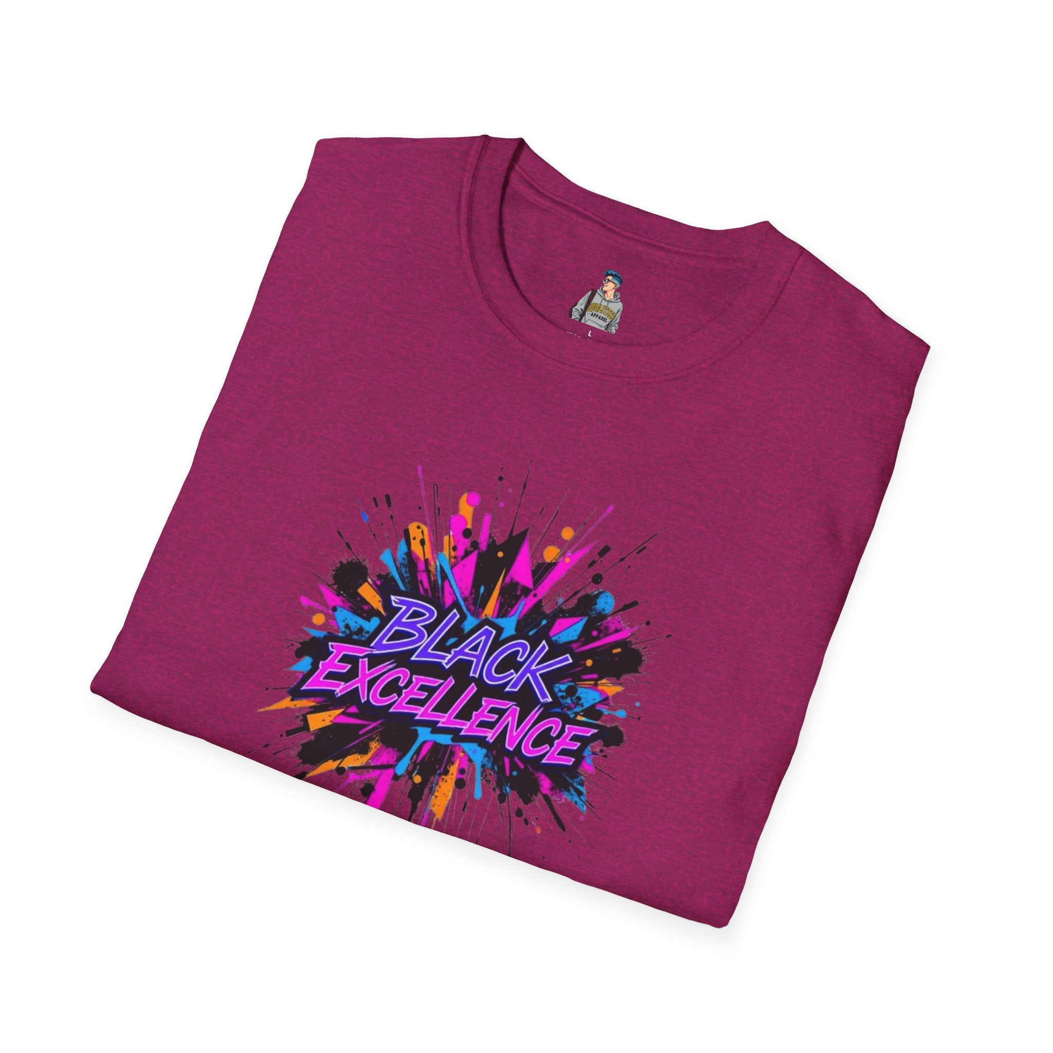 Unisex Softstyle T-Shirt - Black Excellence Graphic Tee