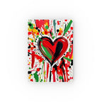 Heart with Pan-African Paint Design Hard Backed Journal - Perfect for Gifts, Journaling, and Celebrations