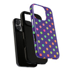 Colorful Polka Dot Tough Phone Case for iPhone
