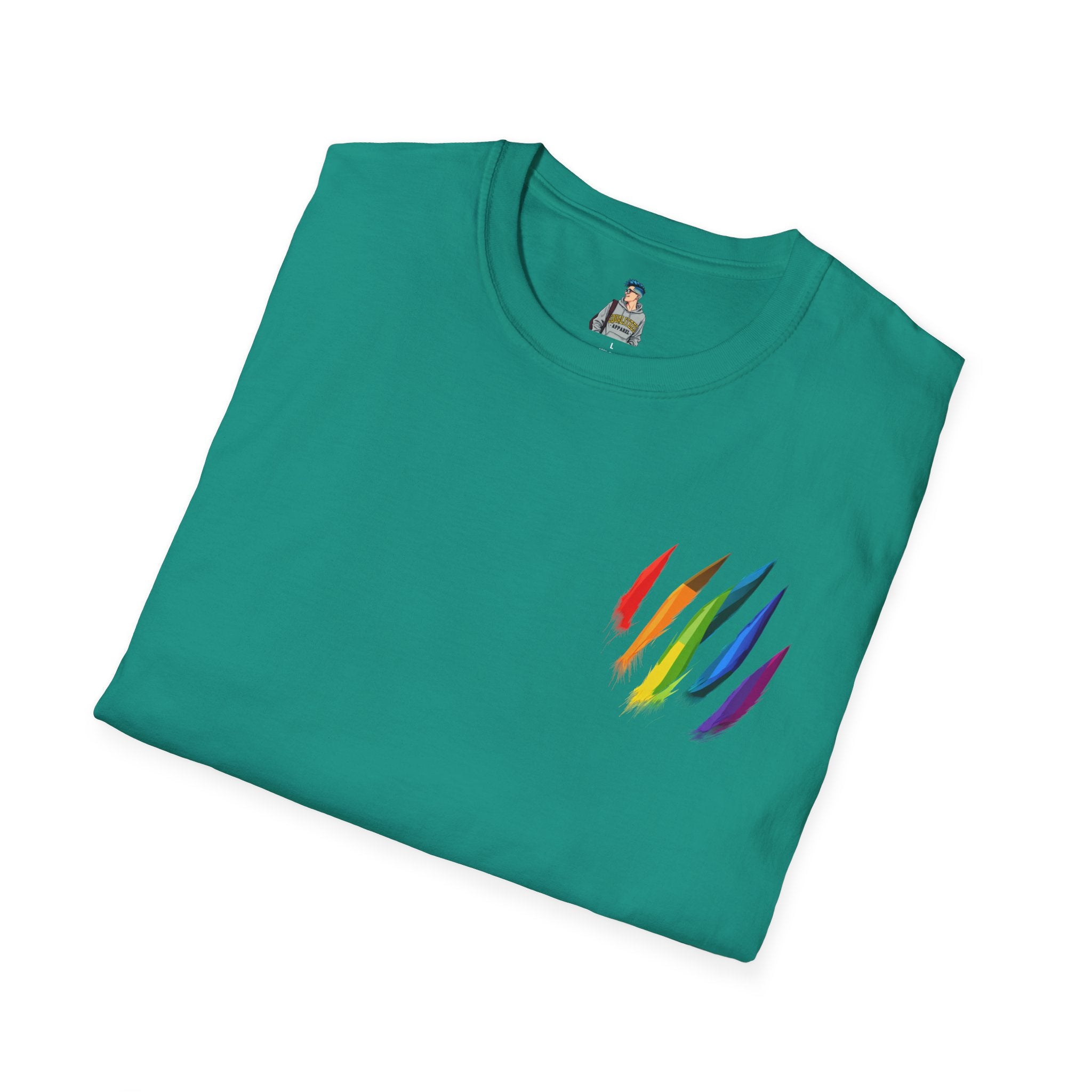 Rainbow Scratch Unisex Softstyle T-Shirt - Casual Comfort for All Occasions
