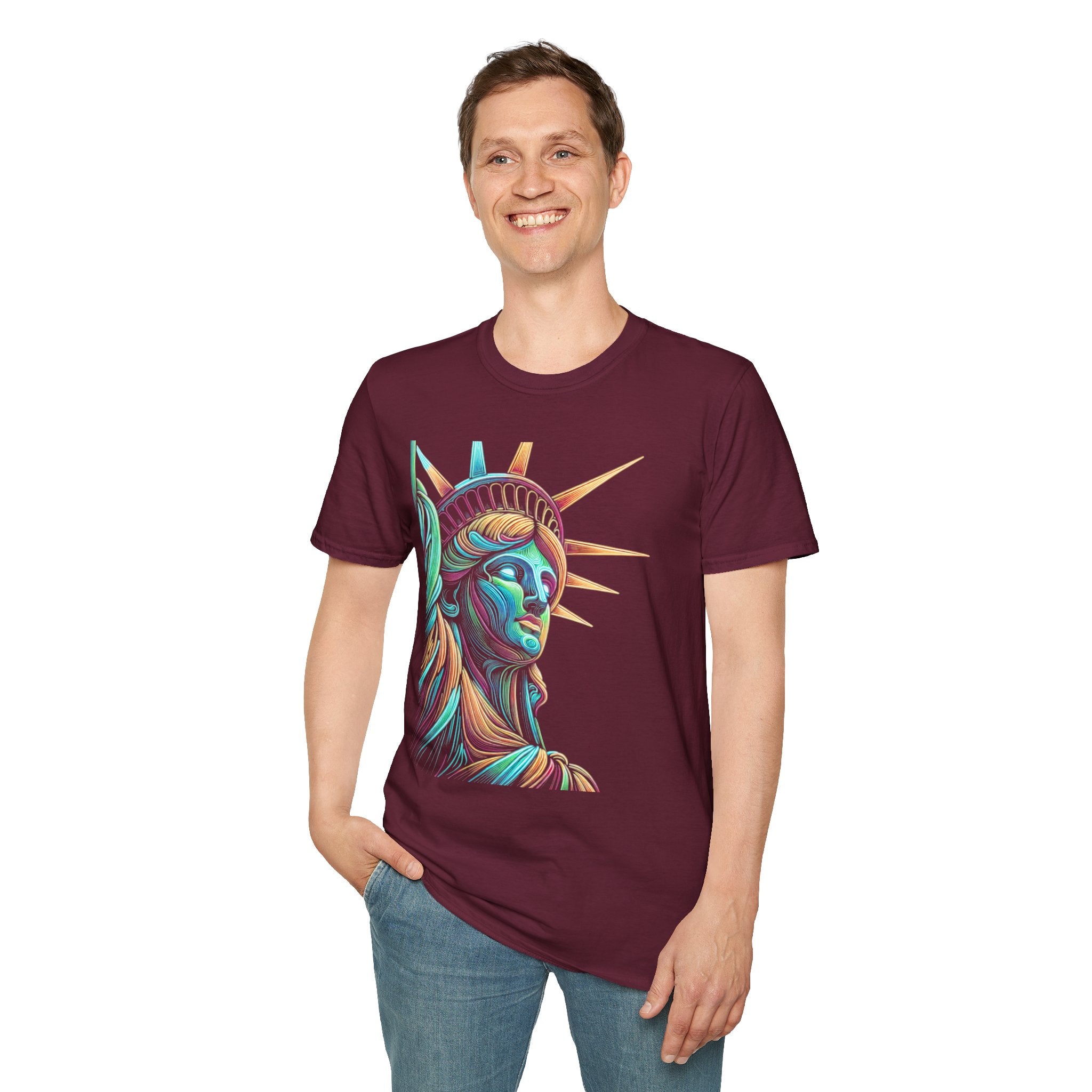 Lady Liberty - Softstyle Unisex T-Shirt